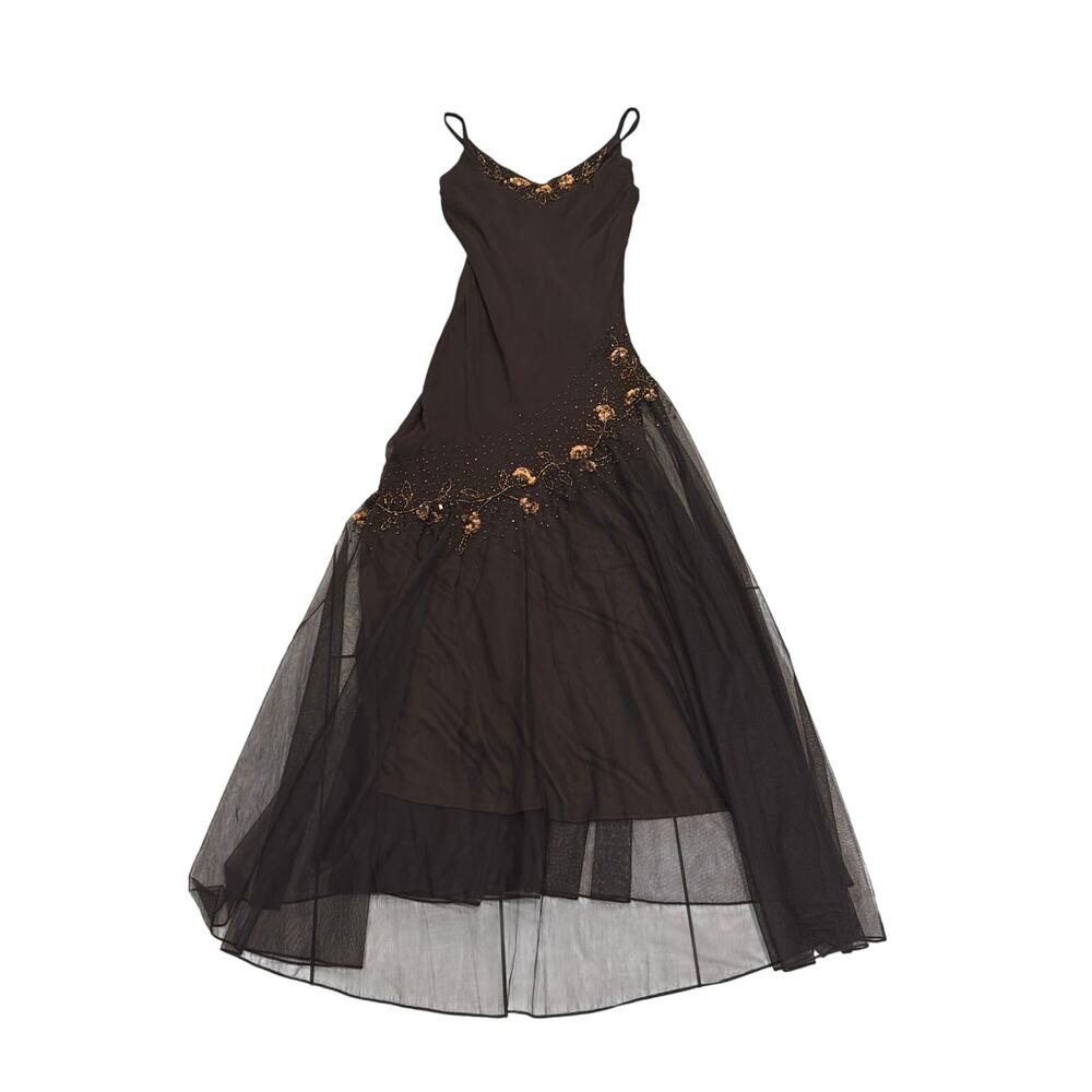 Gorgeous Y2K Xscape Beaded Full Length Mermaid Style Gown